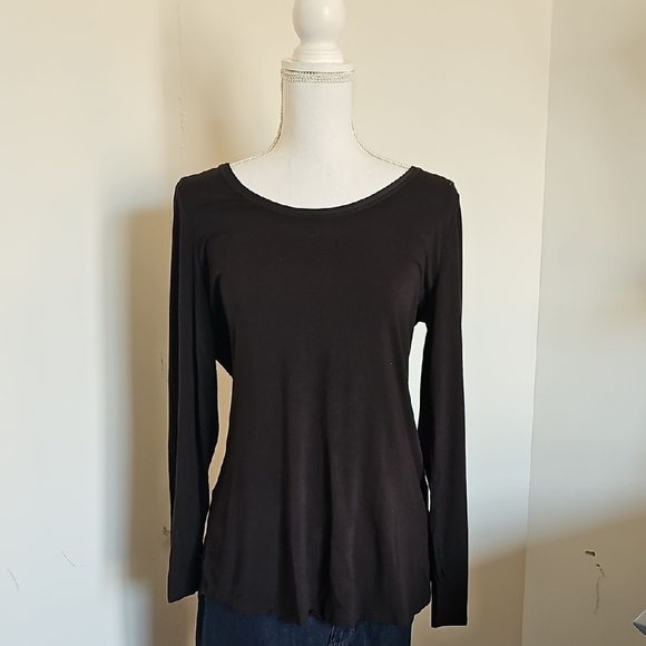 White House Black Market Tops - WHBM Women's Black Layering Tee